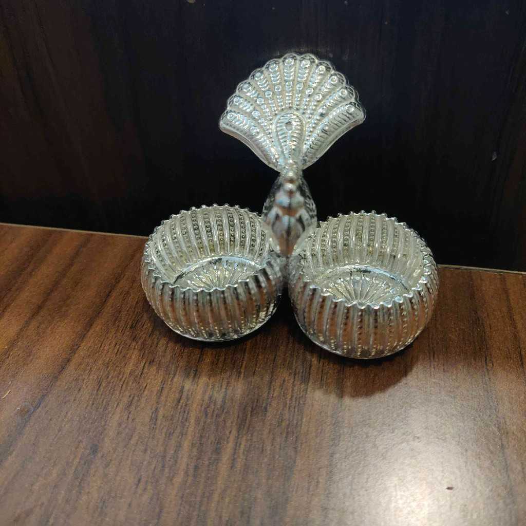 GSB Fancy Peacock Kumkum Holder 2B