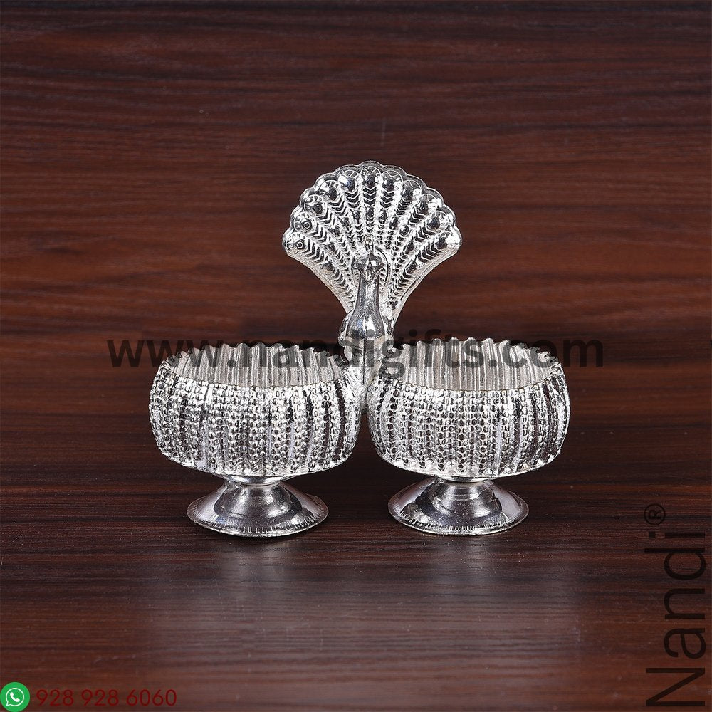 GSB Fancy Peacock Kumkum Holder 2B