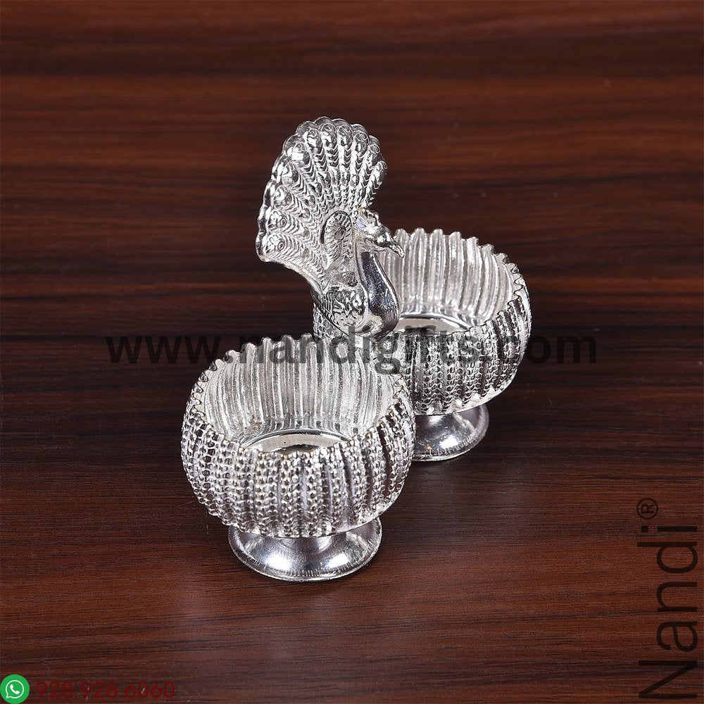 GSB Fancy Peacock Kumkum Holder 2B