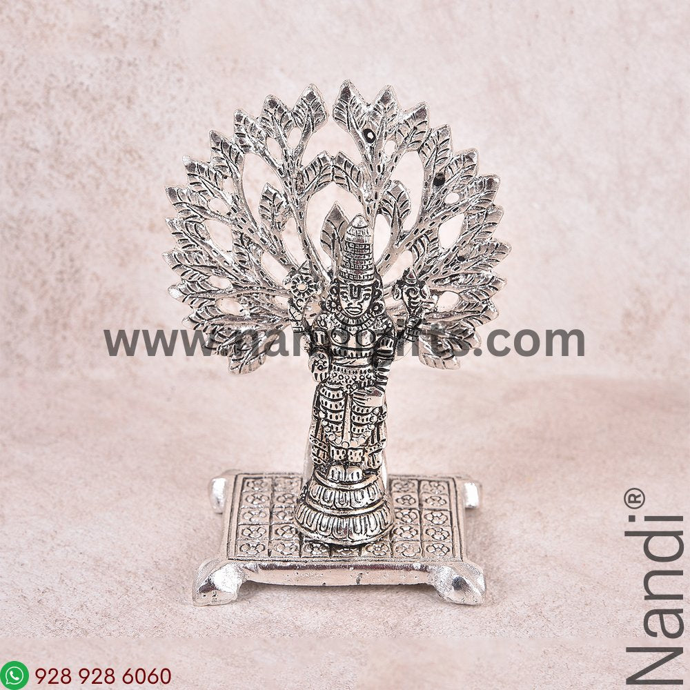 Balaji With Tree Silver Antiq