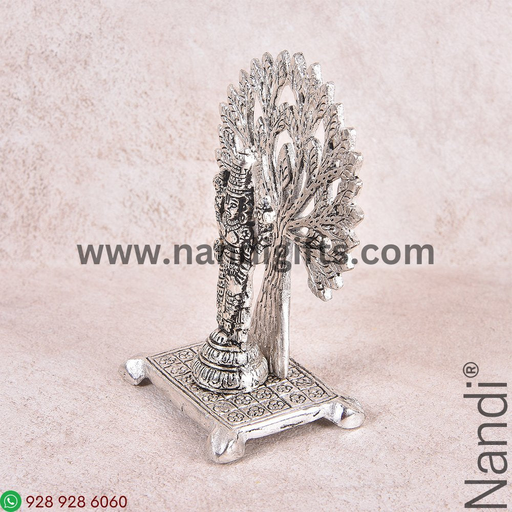 Balaji With Tree Silver Antiq
