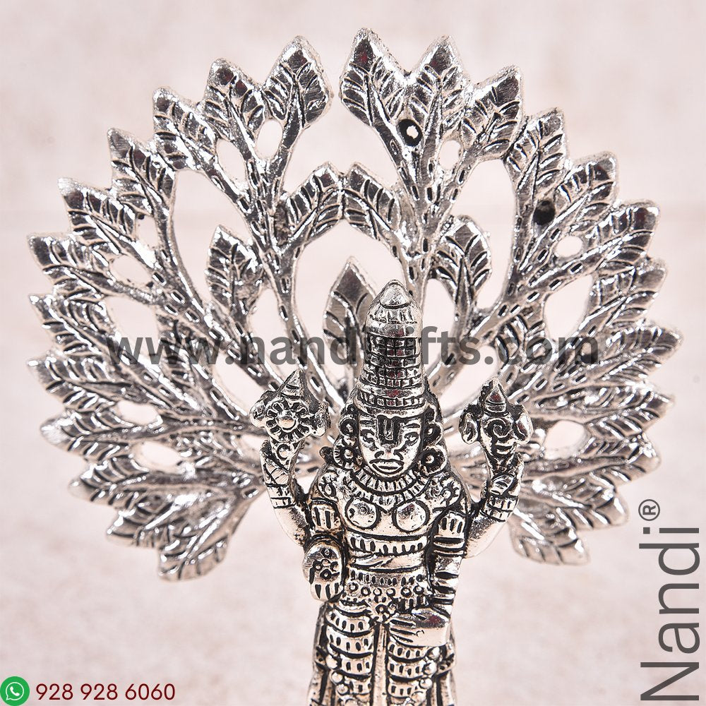 Balaji With Tree Silver Antiq