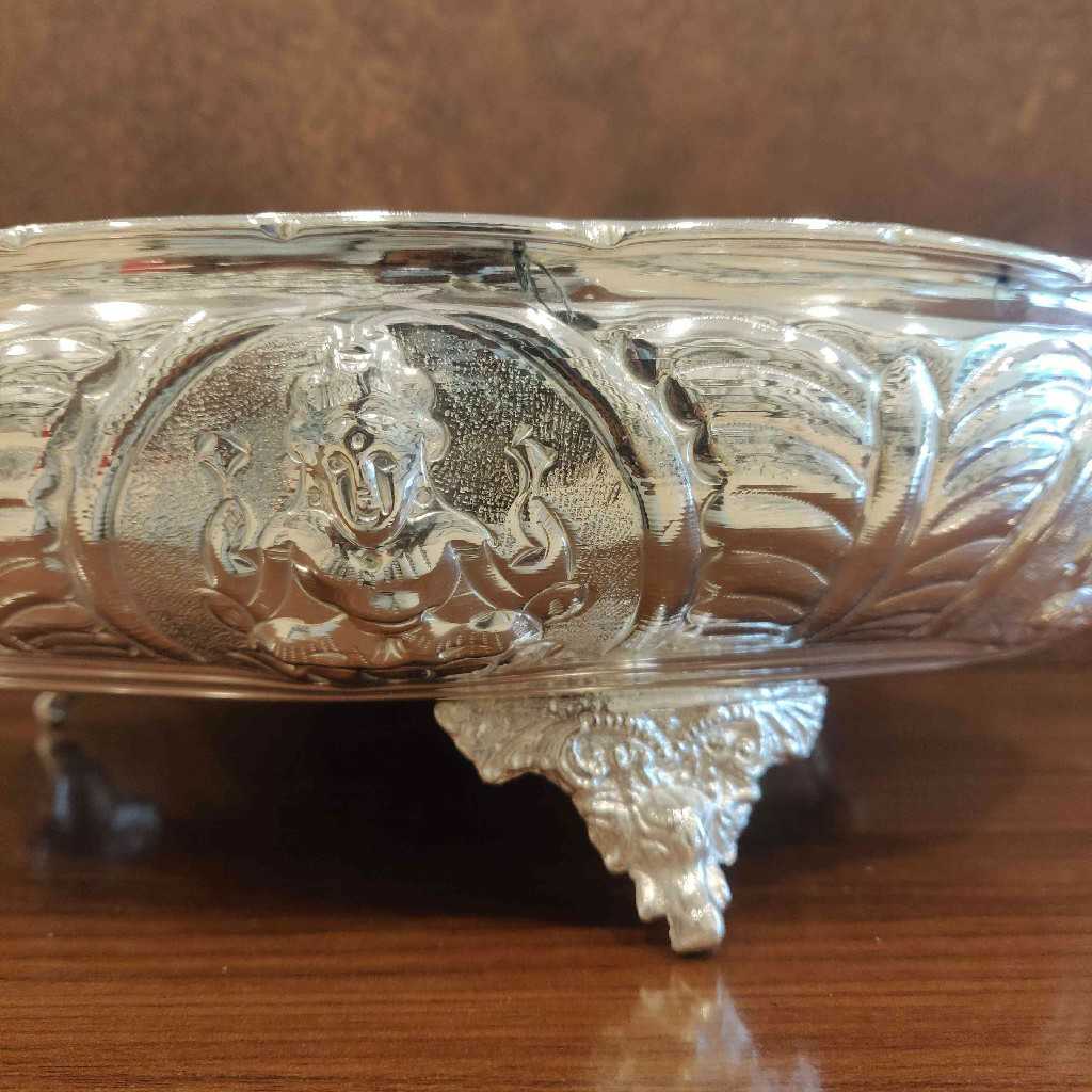 GS Astalakshmi Carved Pooja Plate 14