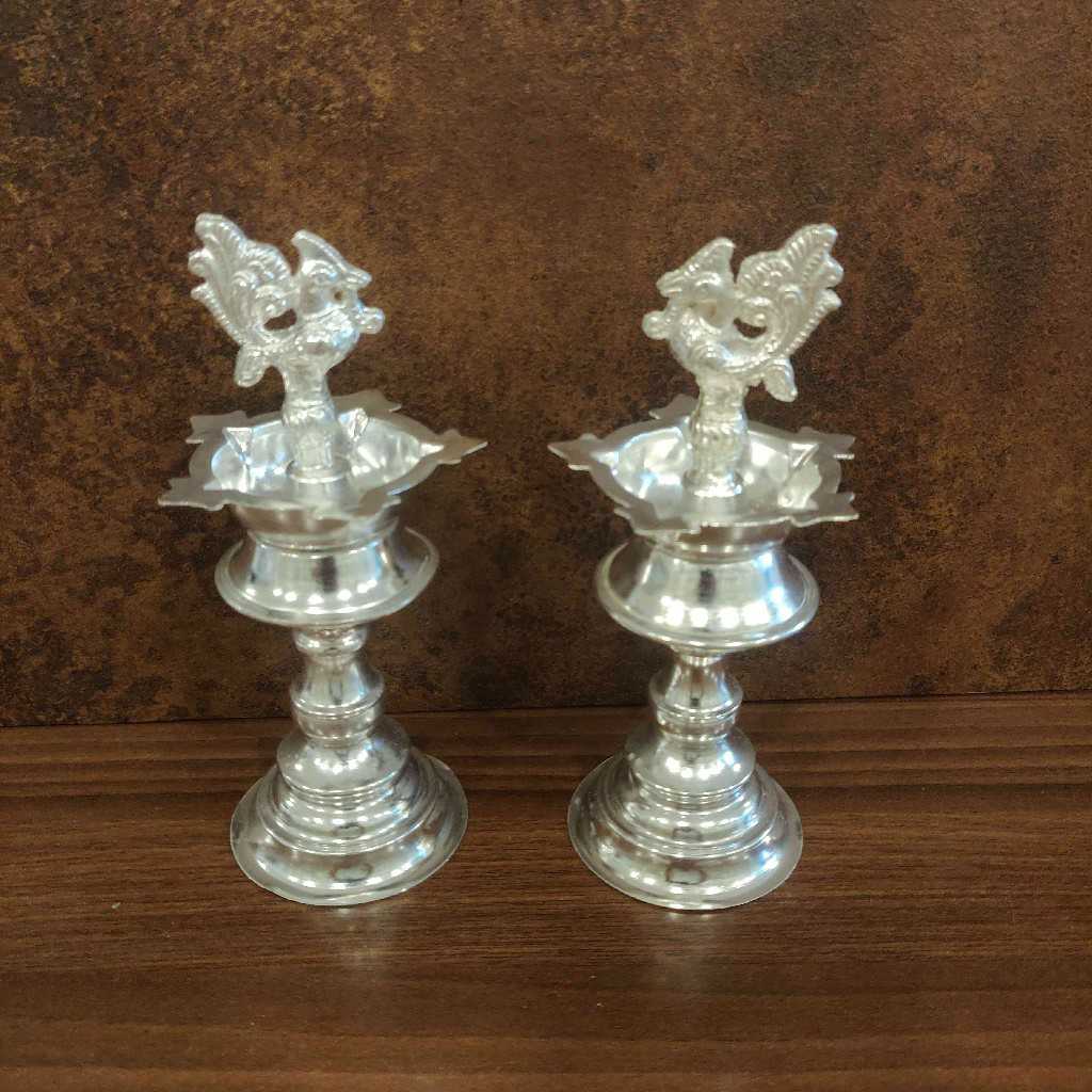 GS Peacock Diya Plain 7 Pair