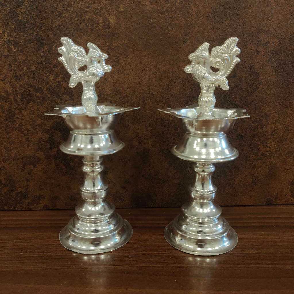 GS Peacock Diya Plain 7 Pair