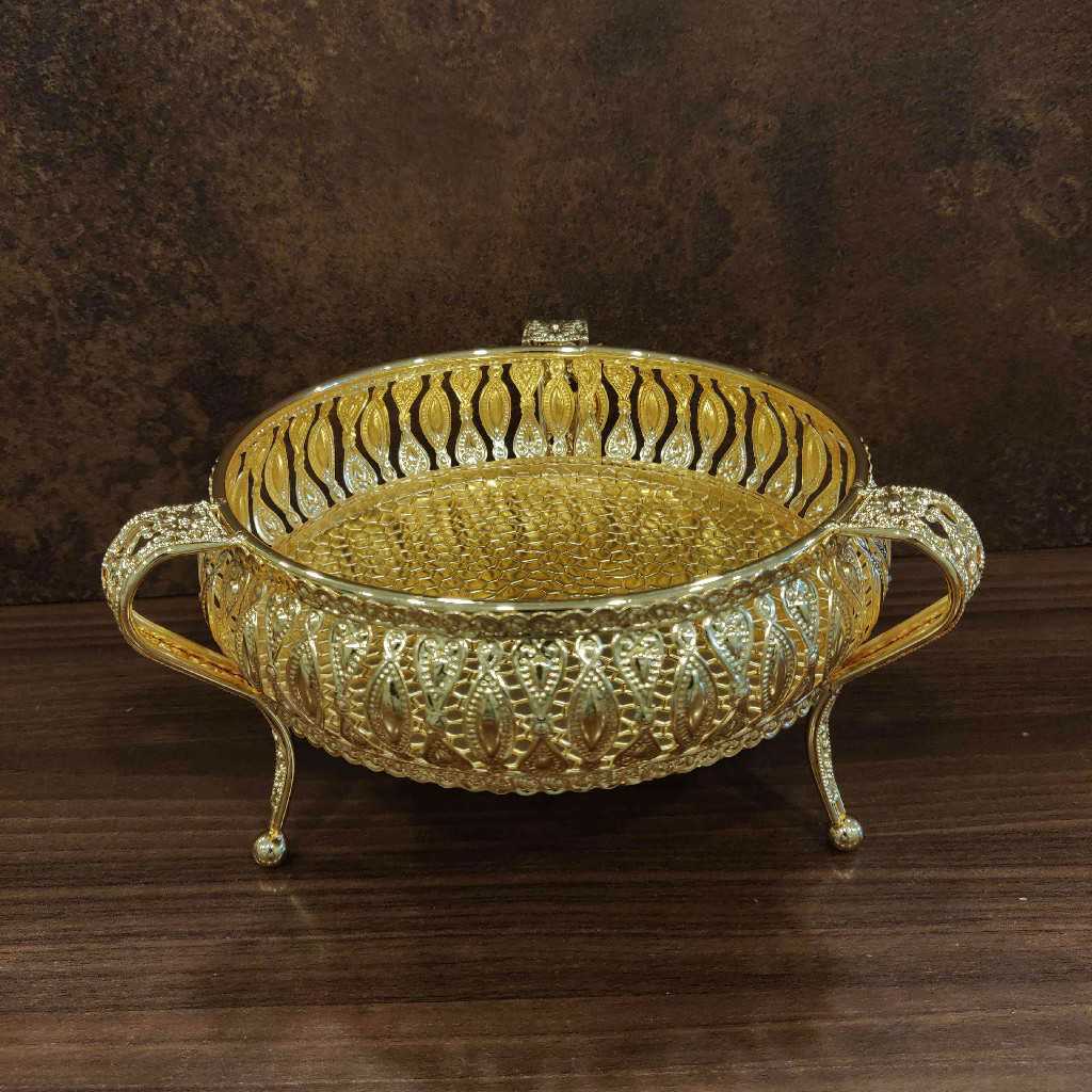 Imported GS Gold Plate With Leg 6 Inch