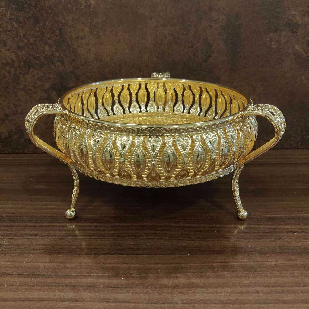 Imported GS Gold Plate With Leg 6 Inch
