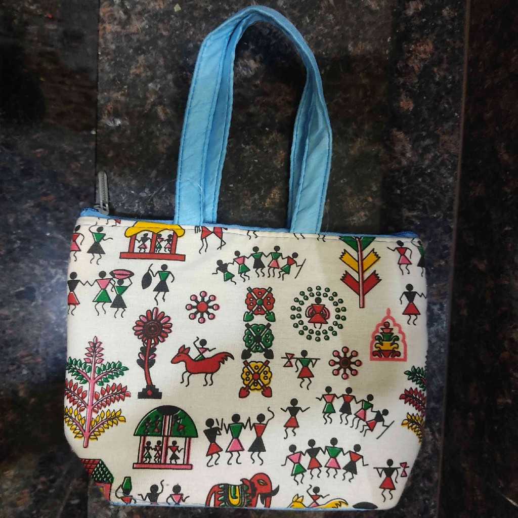 Worli Print Hand Bag 7x10