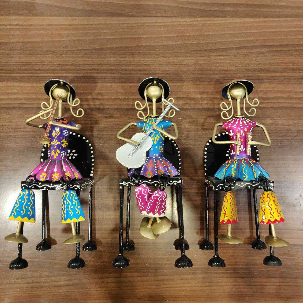 Mini Doll On Chair Set Of 3