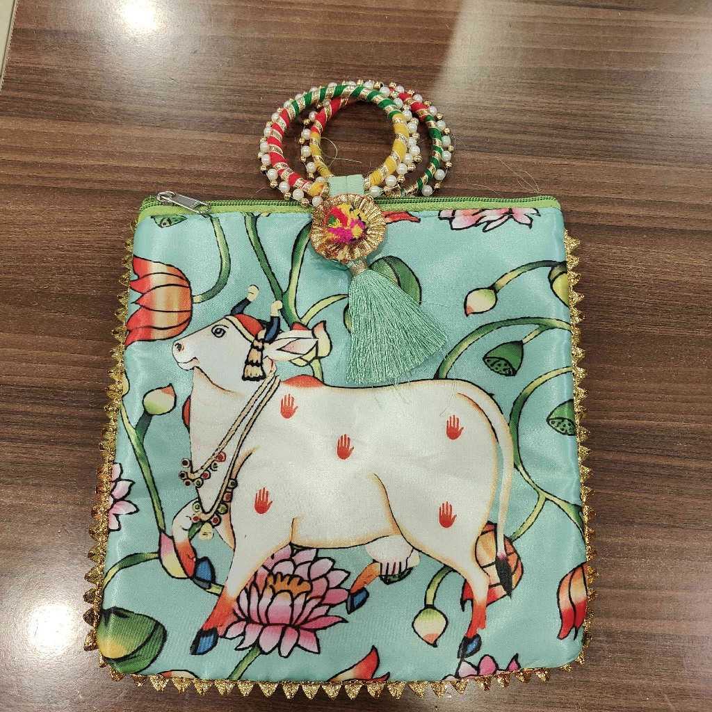 Pichwai Cow Bag Single Side Printed