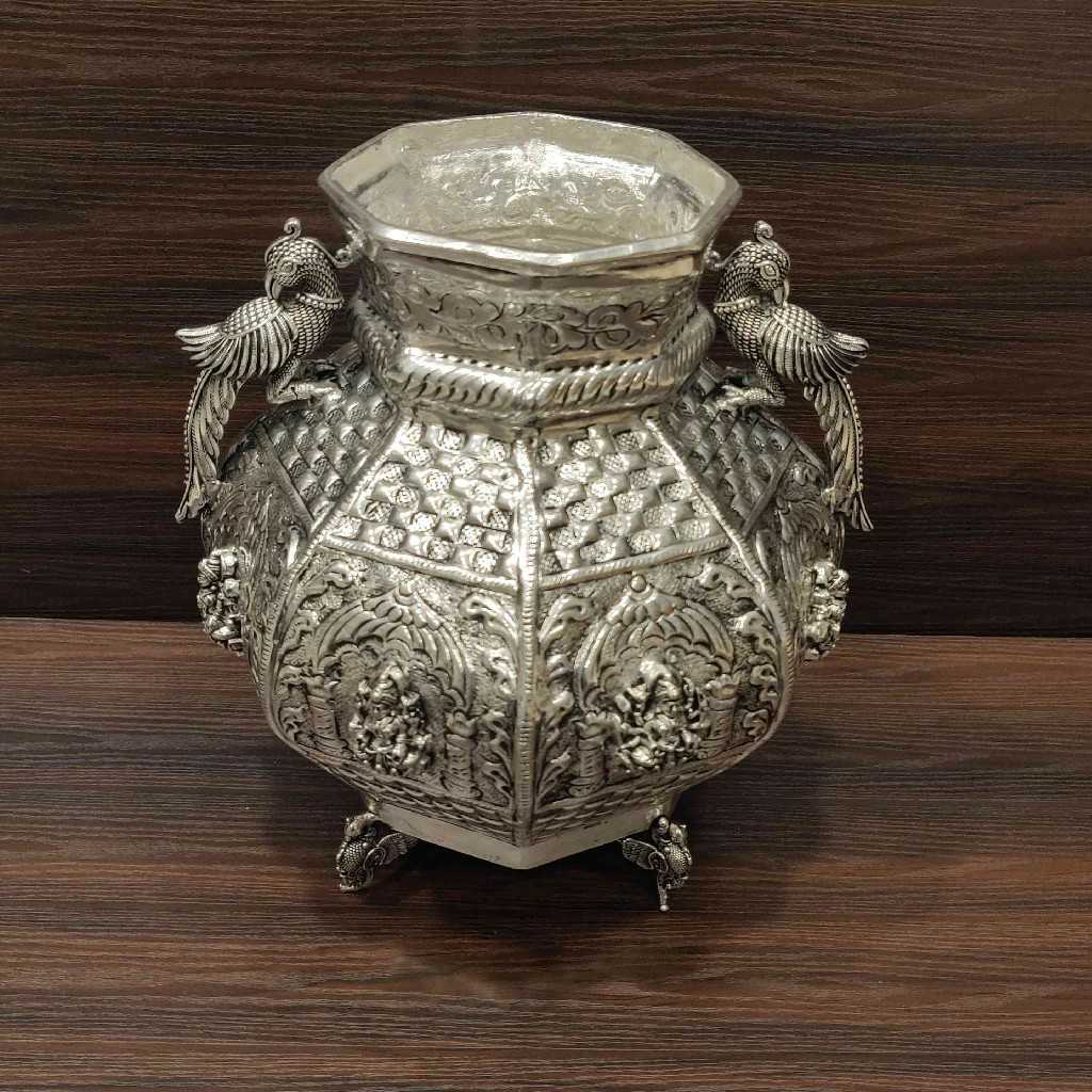 GS Antiq Octagon Astalakshmi Kalash Big