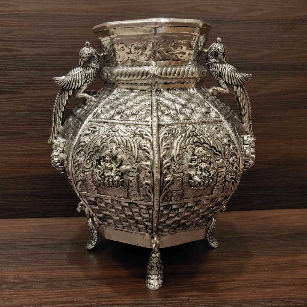 GS Antiq Octagon Astalakshmi Kalash Big