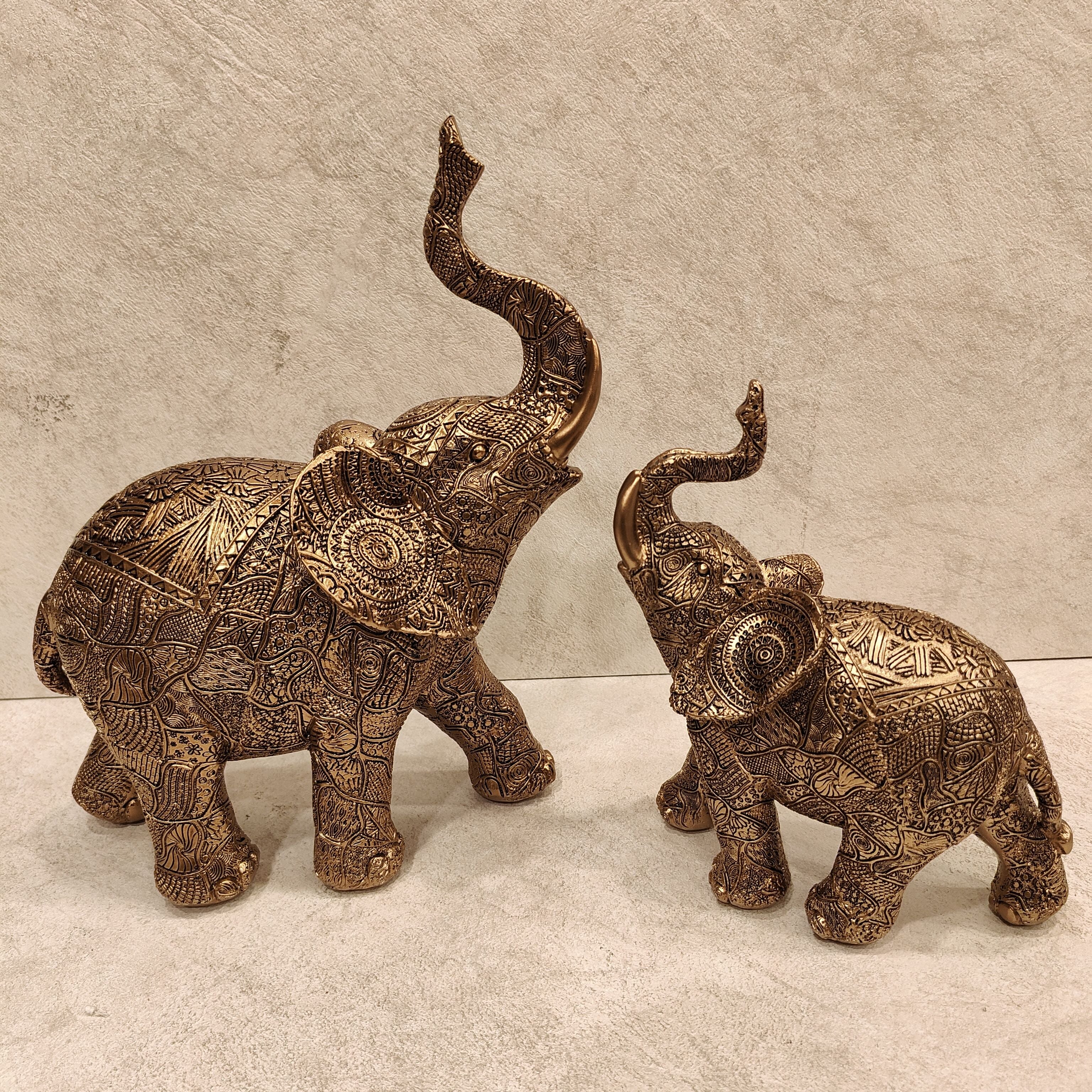 Twin Elephant Figurine 75246