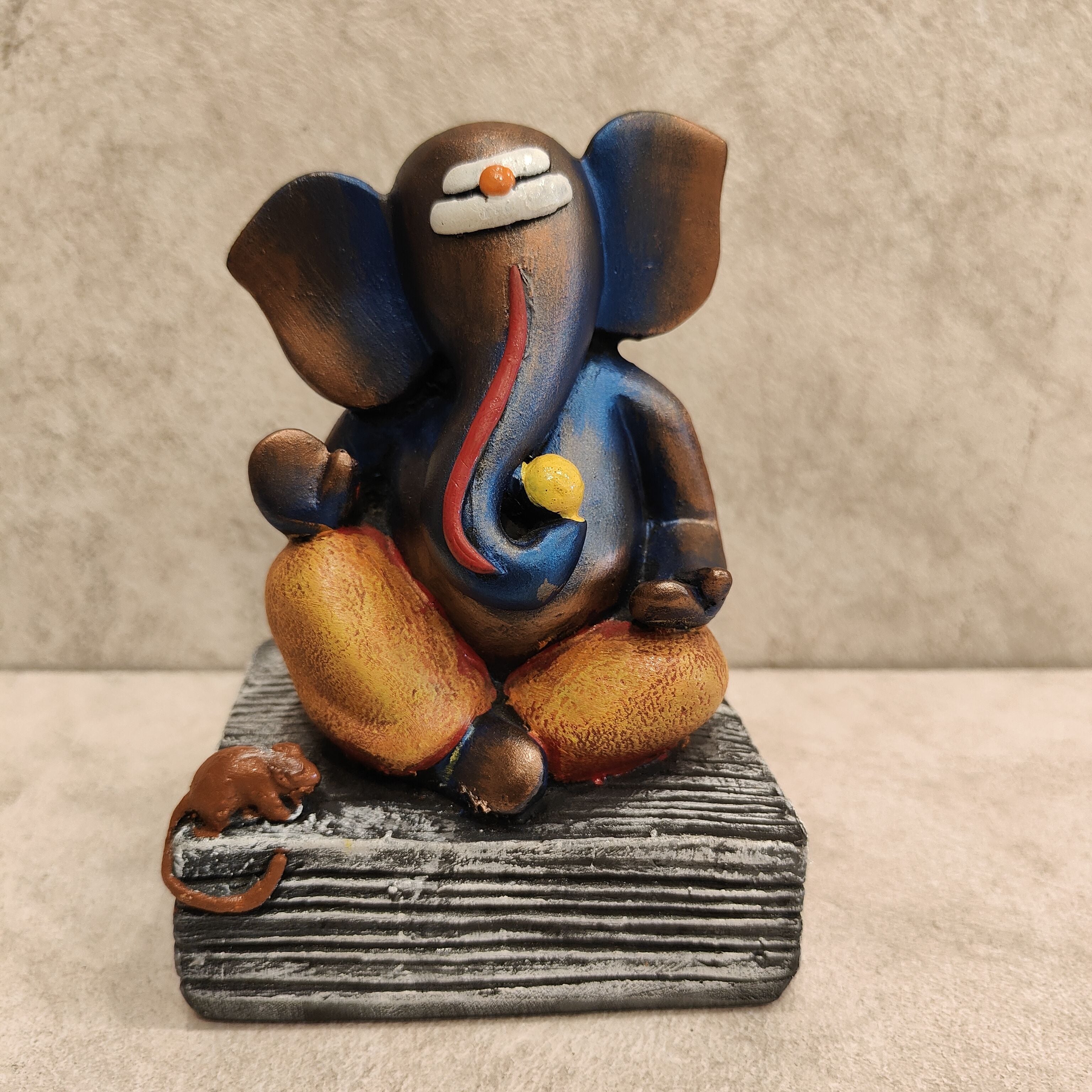 Ganesh Square Copper Blue