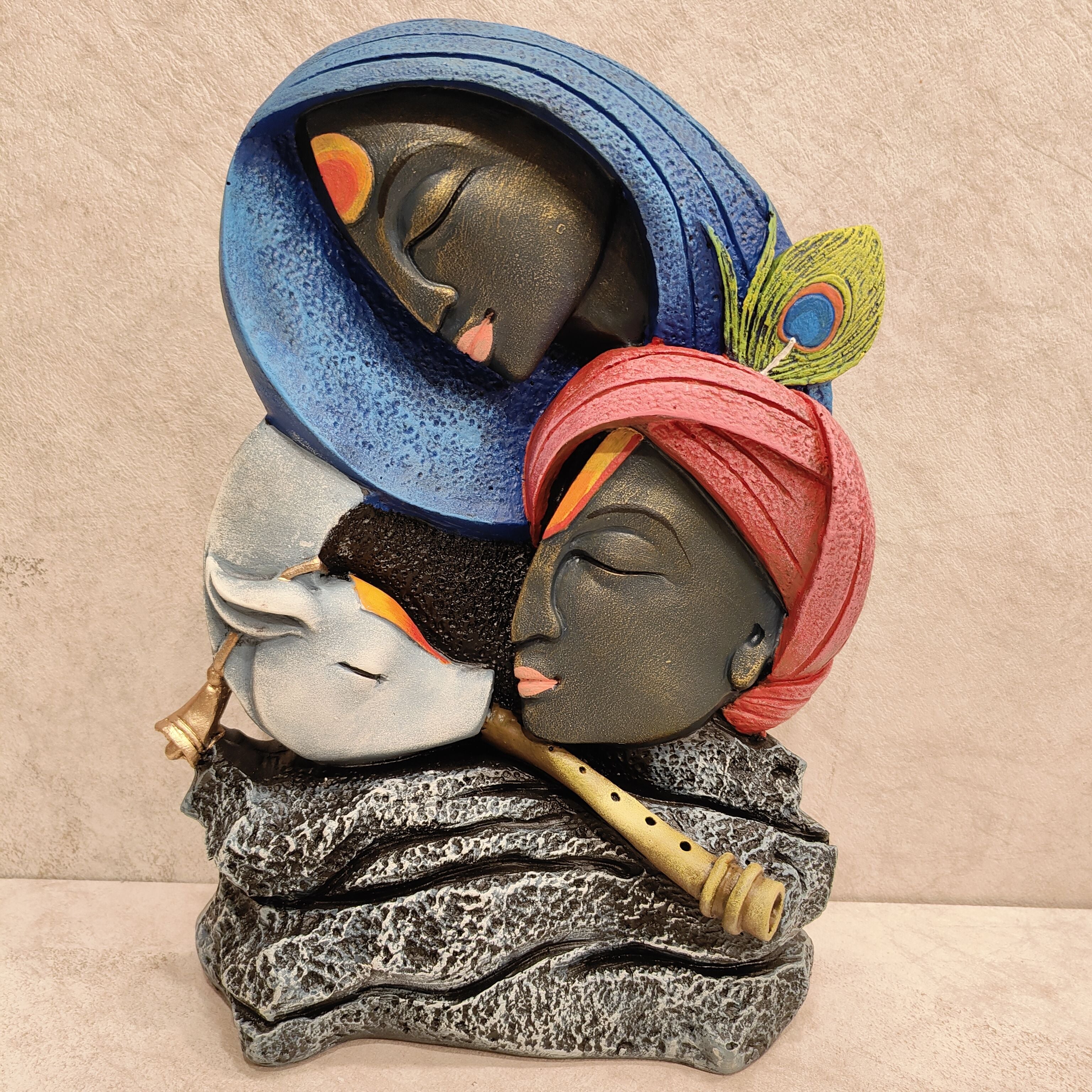 Radhakrishna Cow Abstract