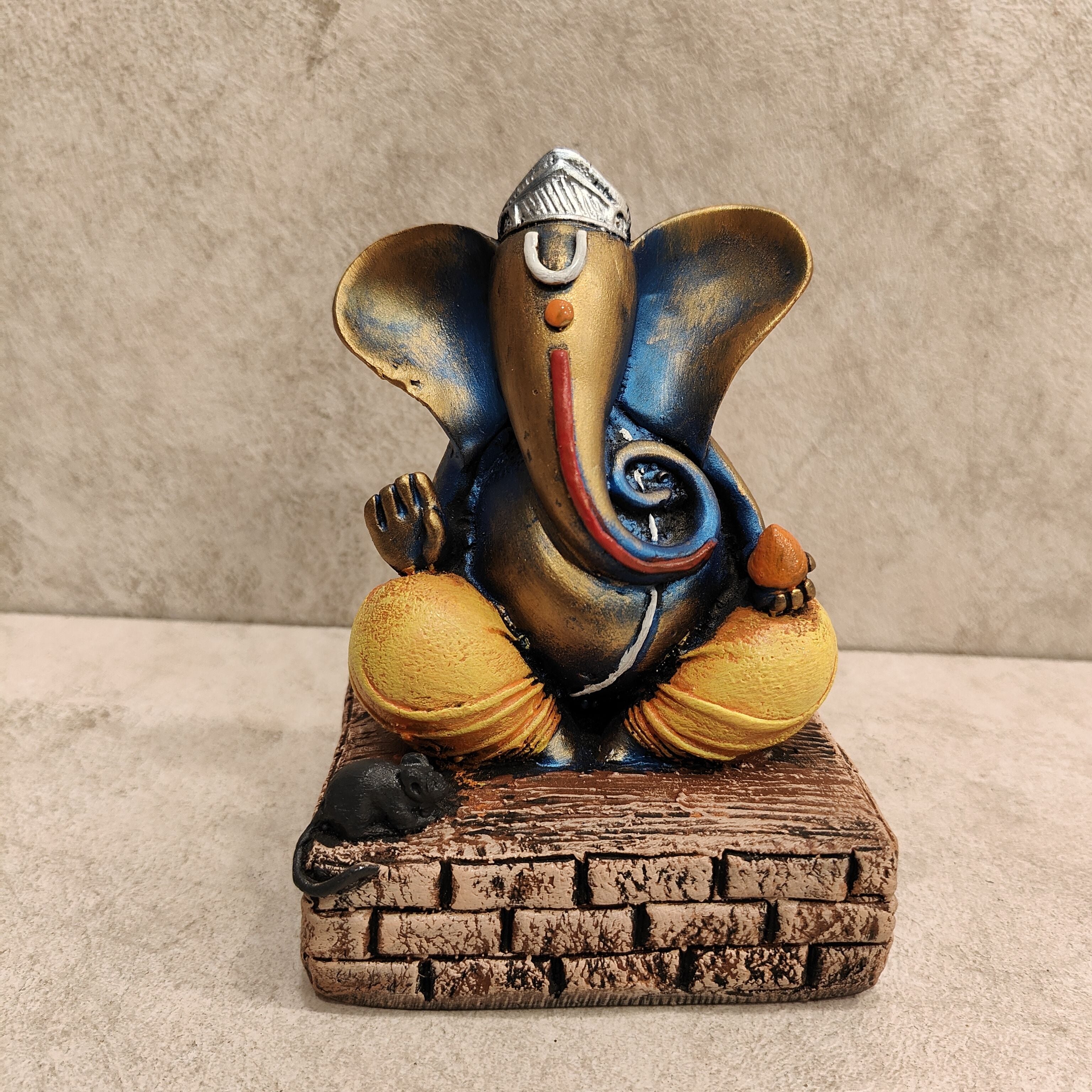 Ganesh Golden Blue Assorted Medium