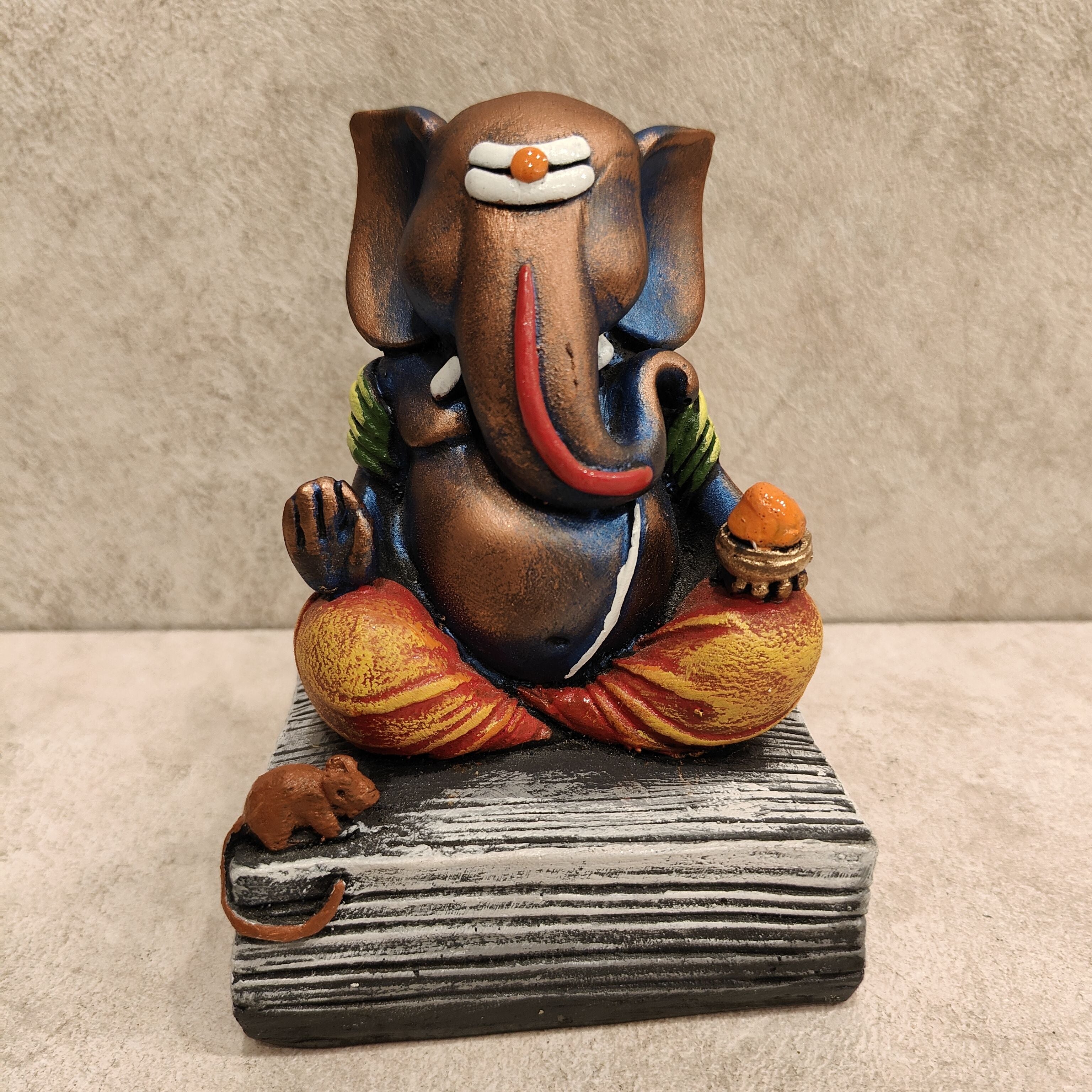 Ganesh Golden Blue Assorted Medium