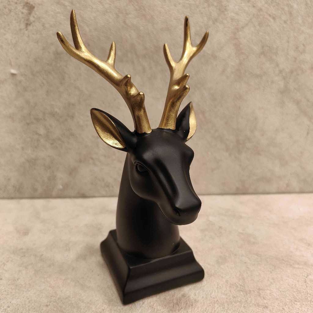Royal Deer Face Figurine