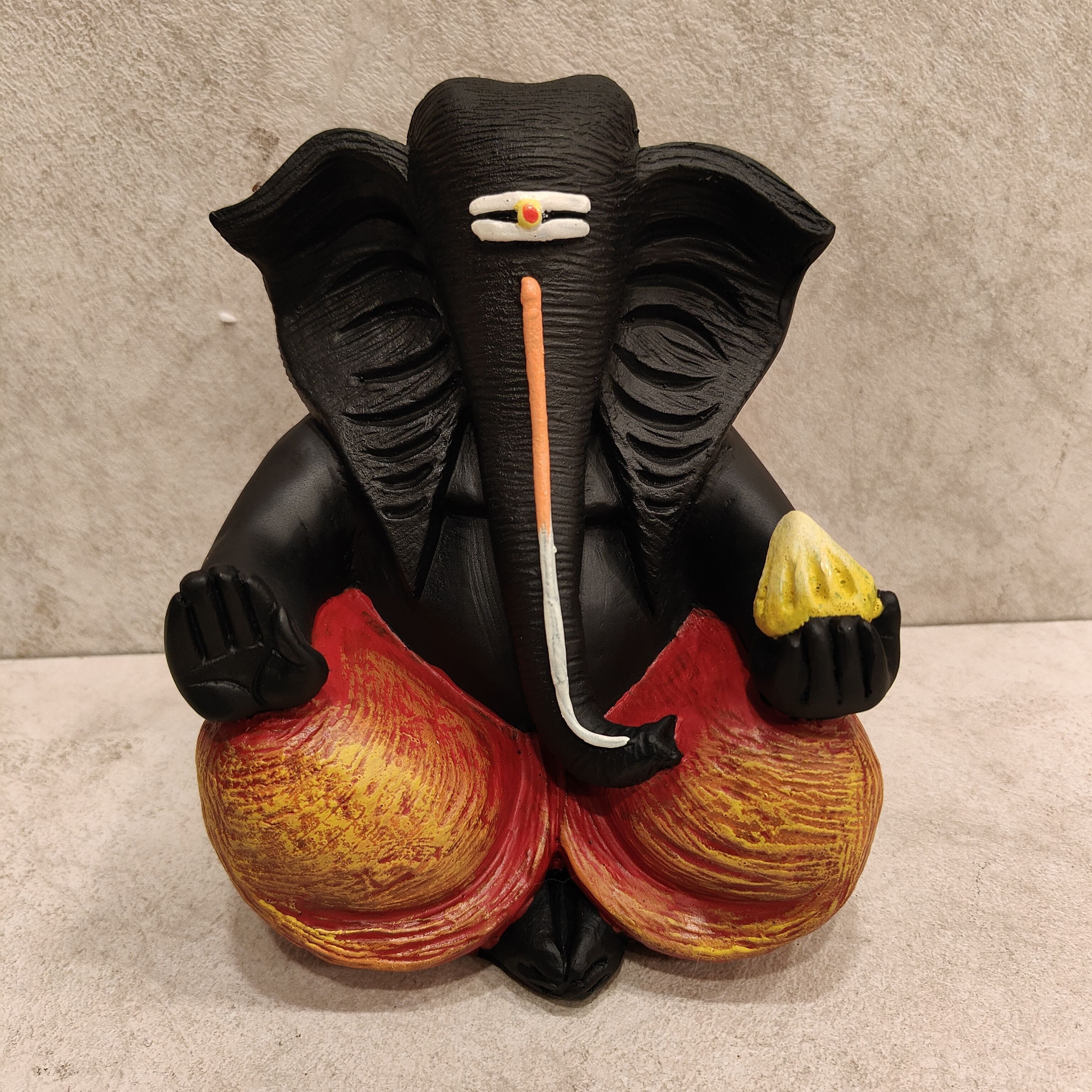 Modak Ganapathi Orange Black