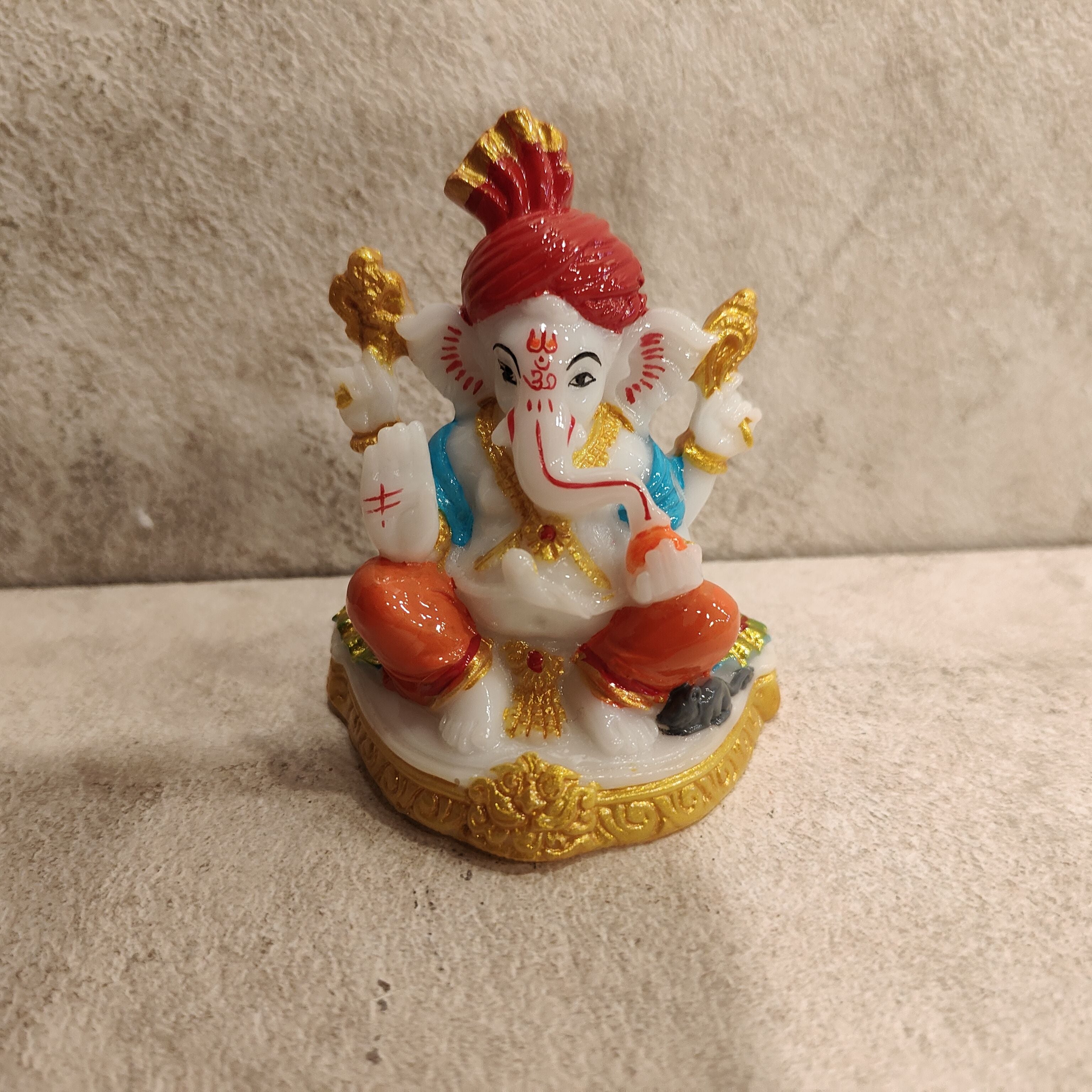 Marble Finish Ganesh Mini New