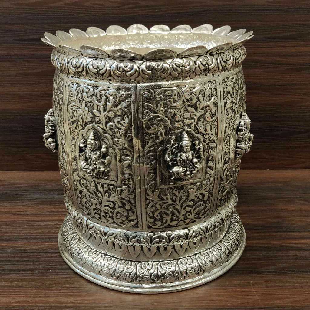 GS Antiq Tulsi PotAstalakshmi Round 10 Inch