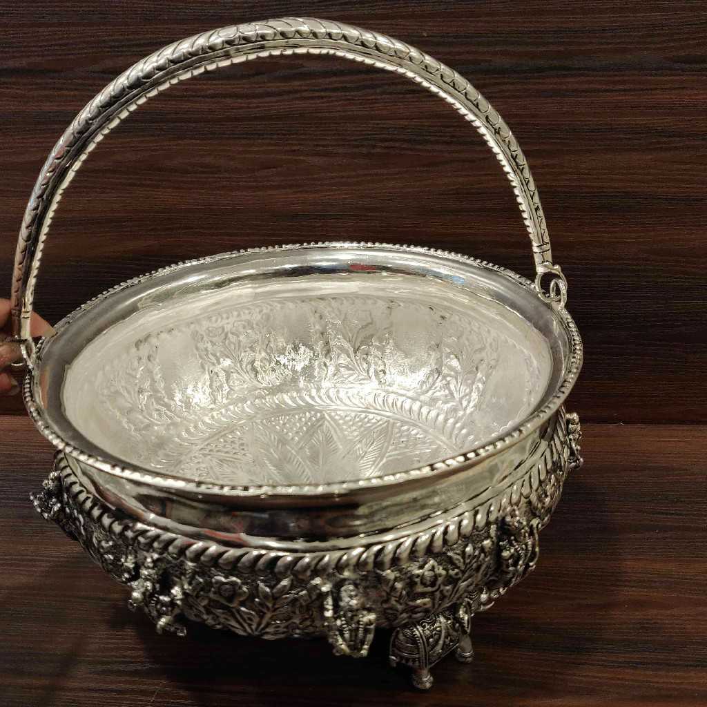 GS Antiq Dashavatar Flower Basket Big