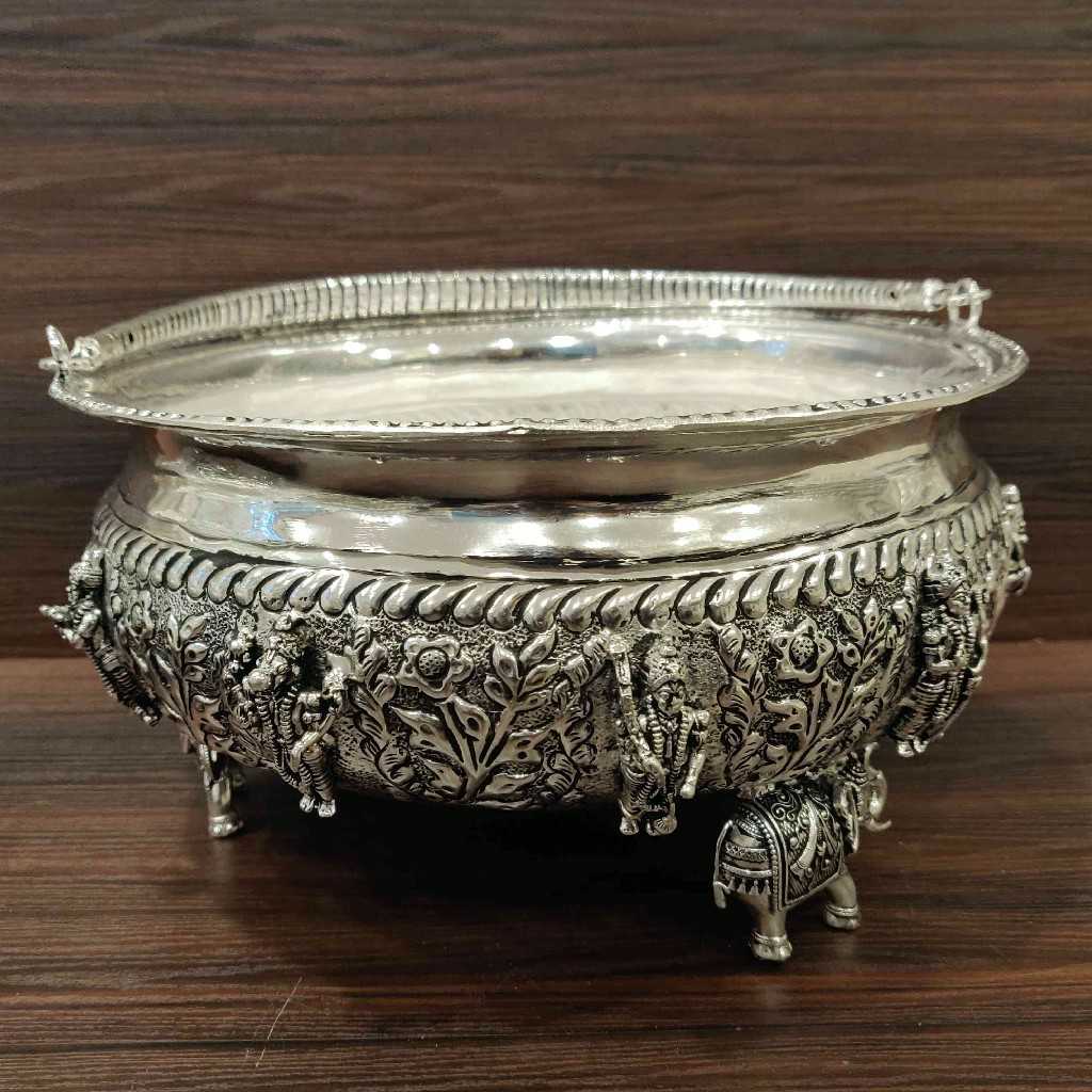 GS Antiq Dashavatar Flower Basket Big