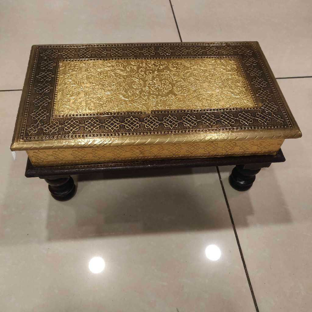 Rectangular Brass Stool 8X14