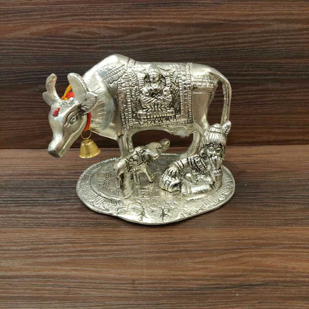 Whitemetal Cow And Calf Medium