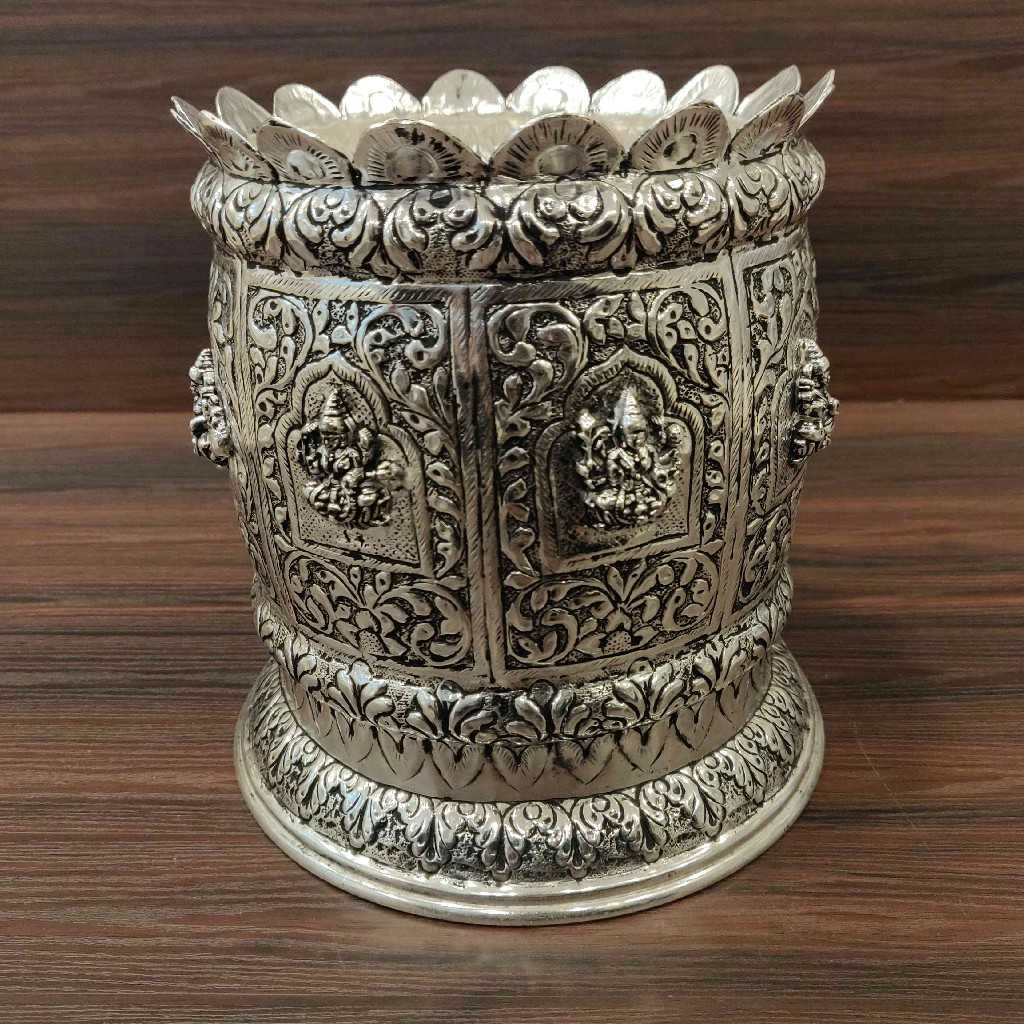 GS Antiq Tulsi PotAstalakshmi Round 9 Inch