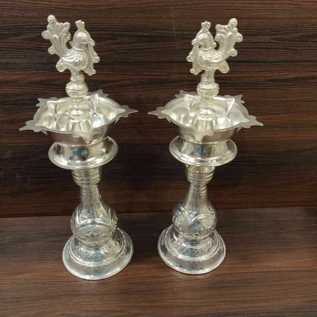 GS Peacock Diya 12 inch