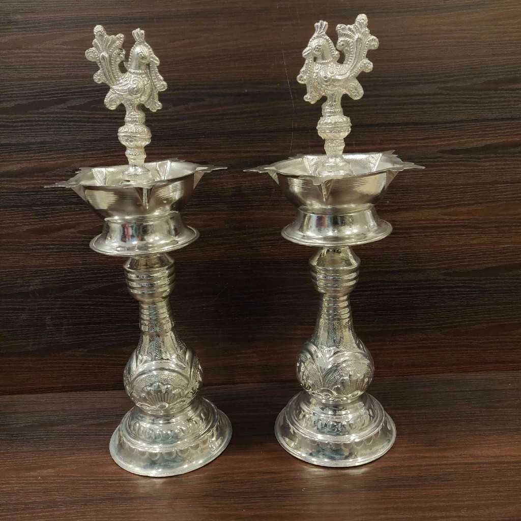 GS Peacock Diya 12 inch