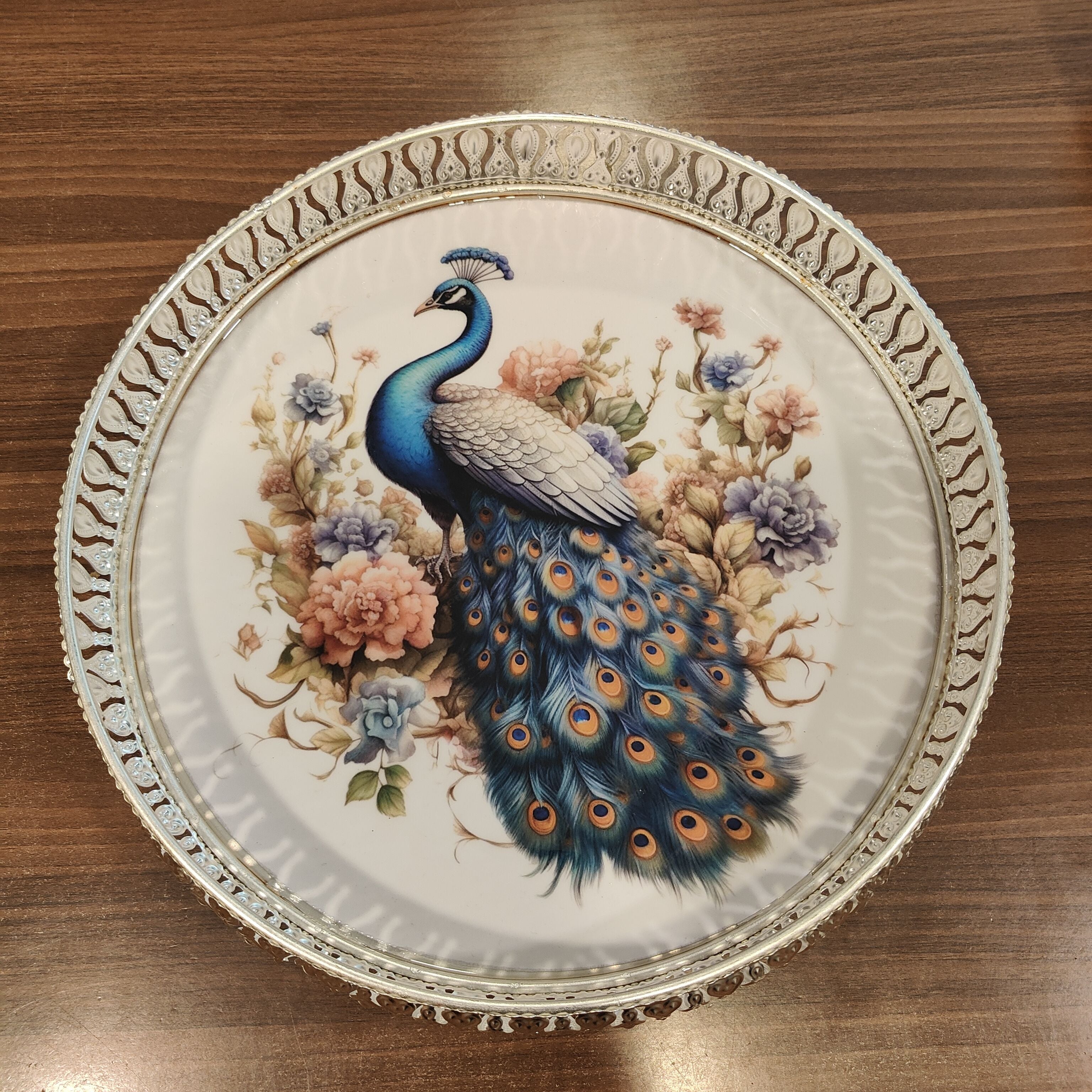 GS Pichwai Plate 12 Inch Assorted Prints