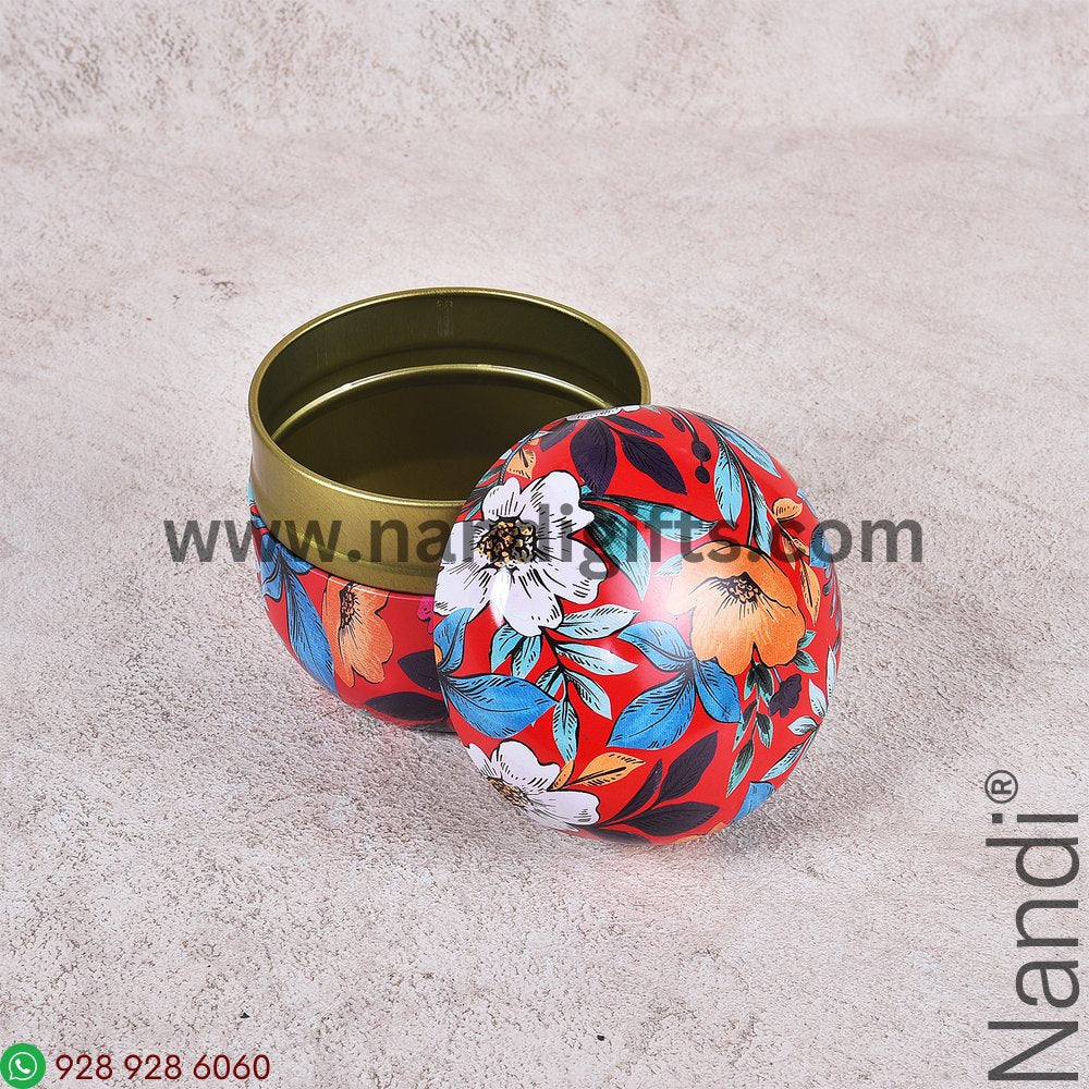 Tin Box Printed Cylindrical shape