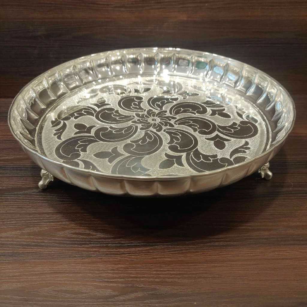 GS Flower Cut Plate Engrave 12 Inch