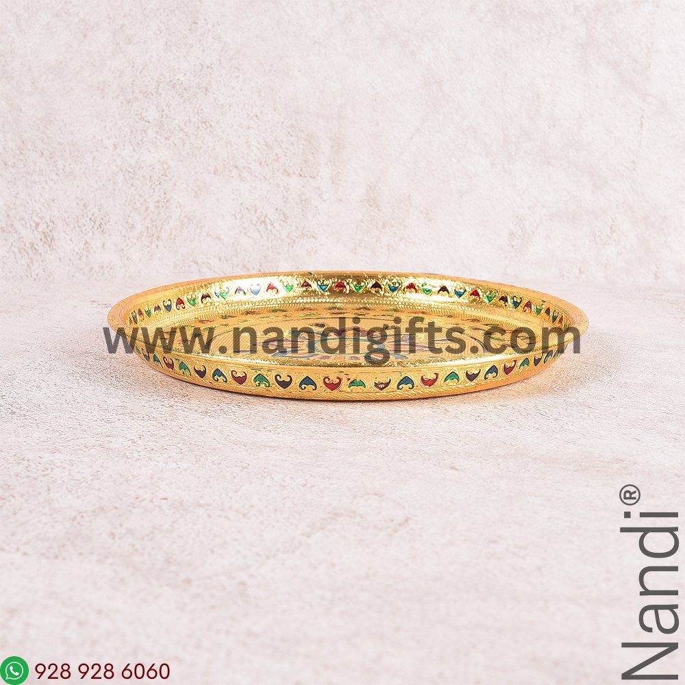 Minakari Pooja Thali Spl 7Inch