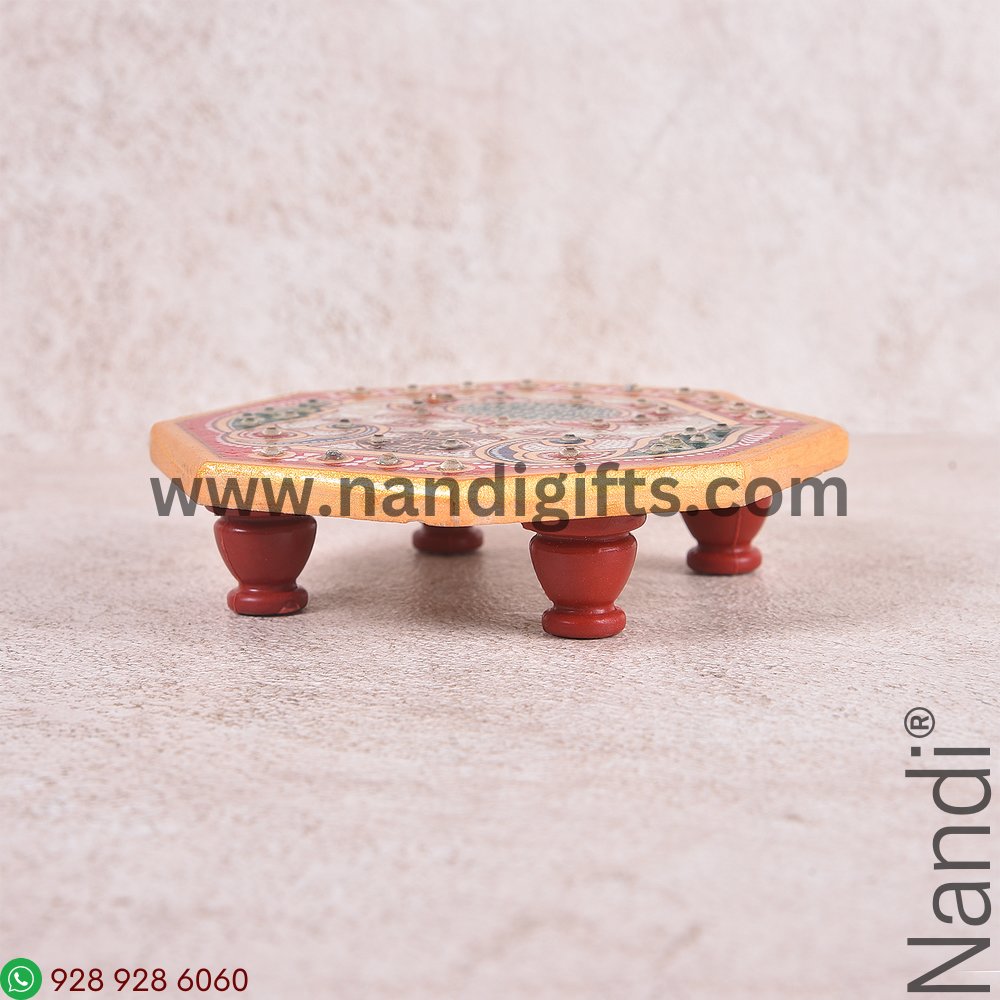 Marble Hexagon Chowki 4x4