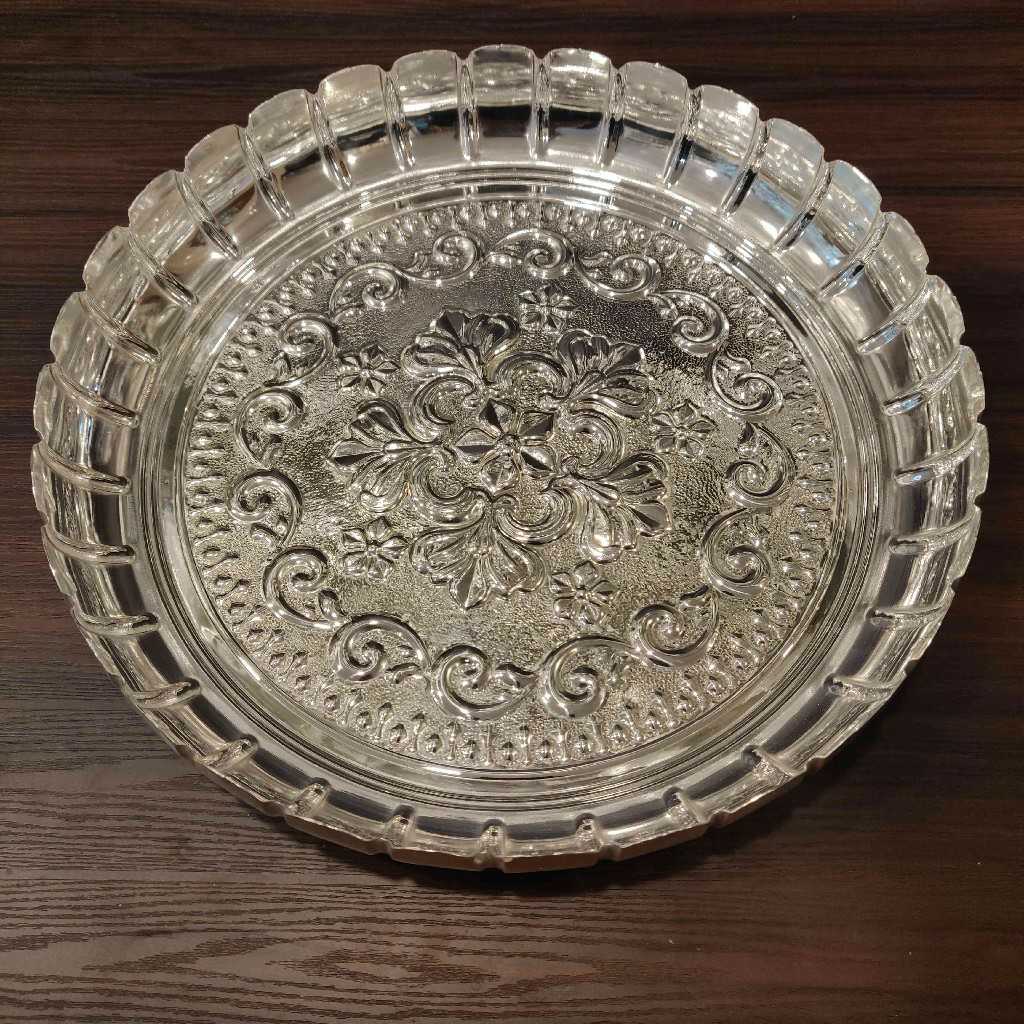 GS Flower Cut Plate Without Leg 12 Inch