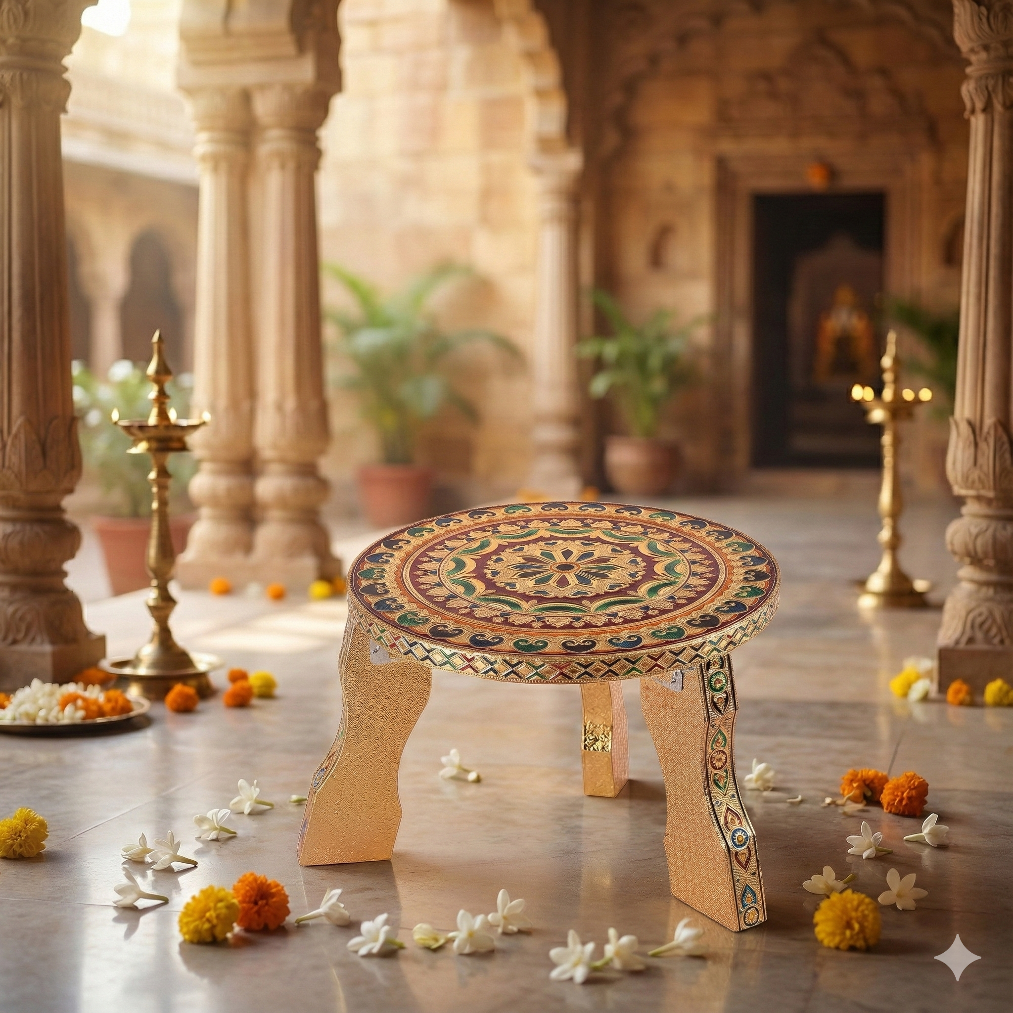 Minakari Mukkali Stand 12 Inch