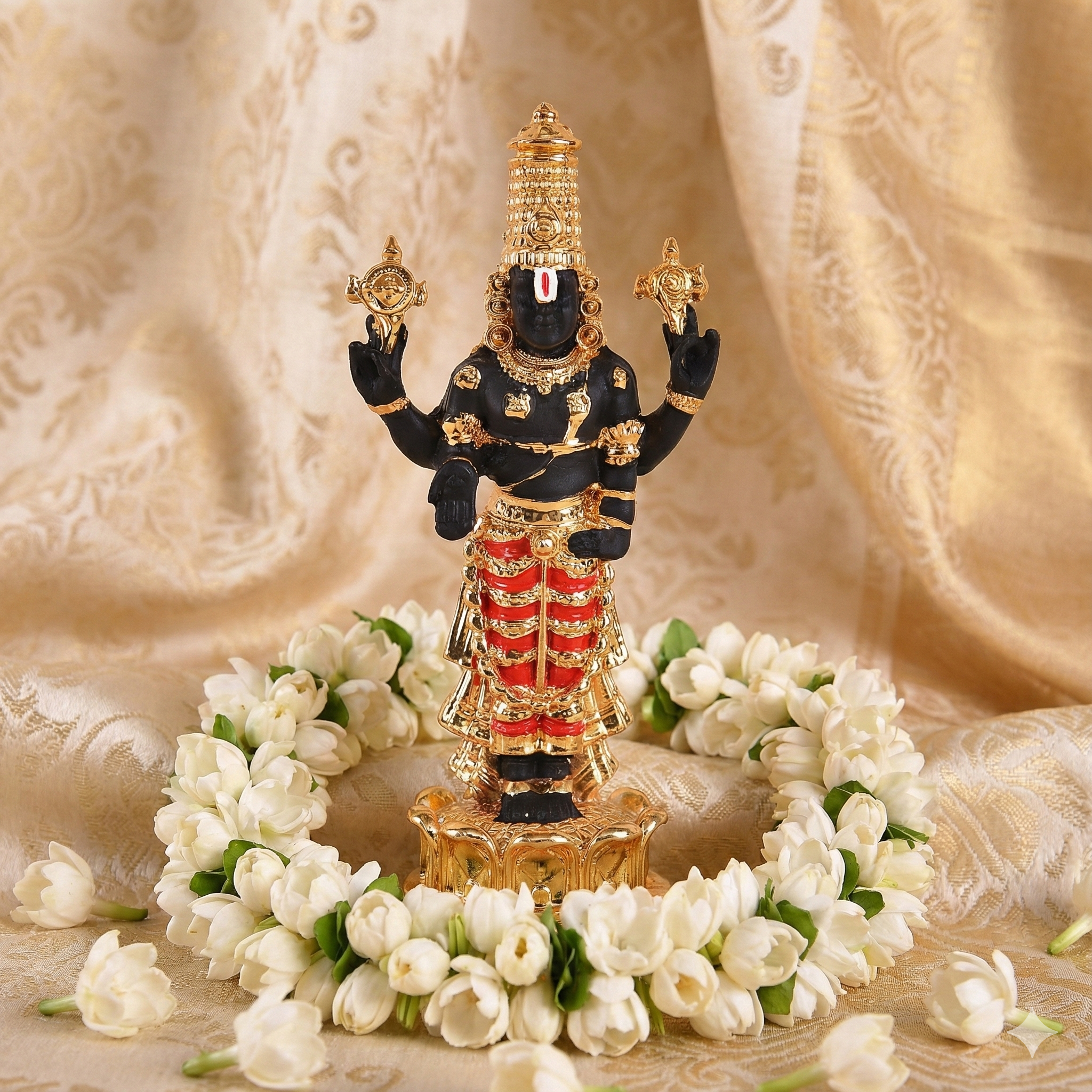 Gold Plated Balaji Black 5
