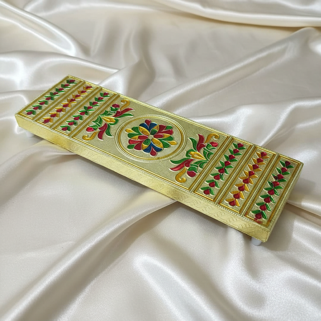 Minakari Pooja Stand 12x4