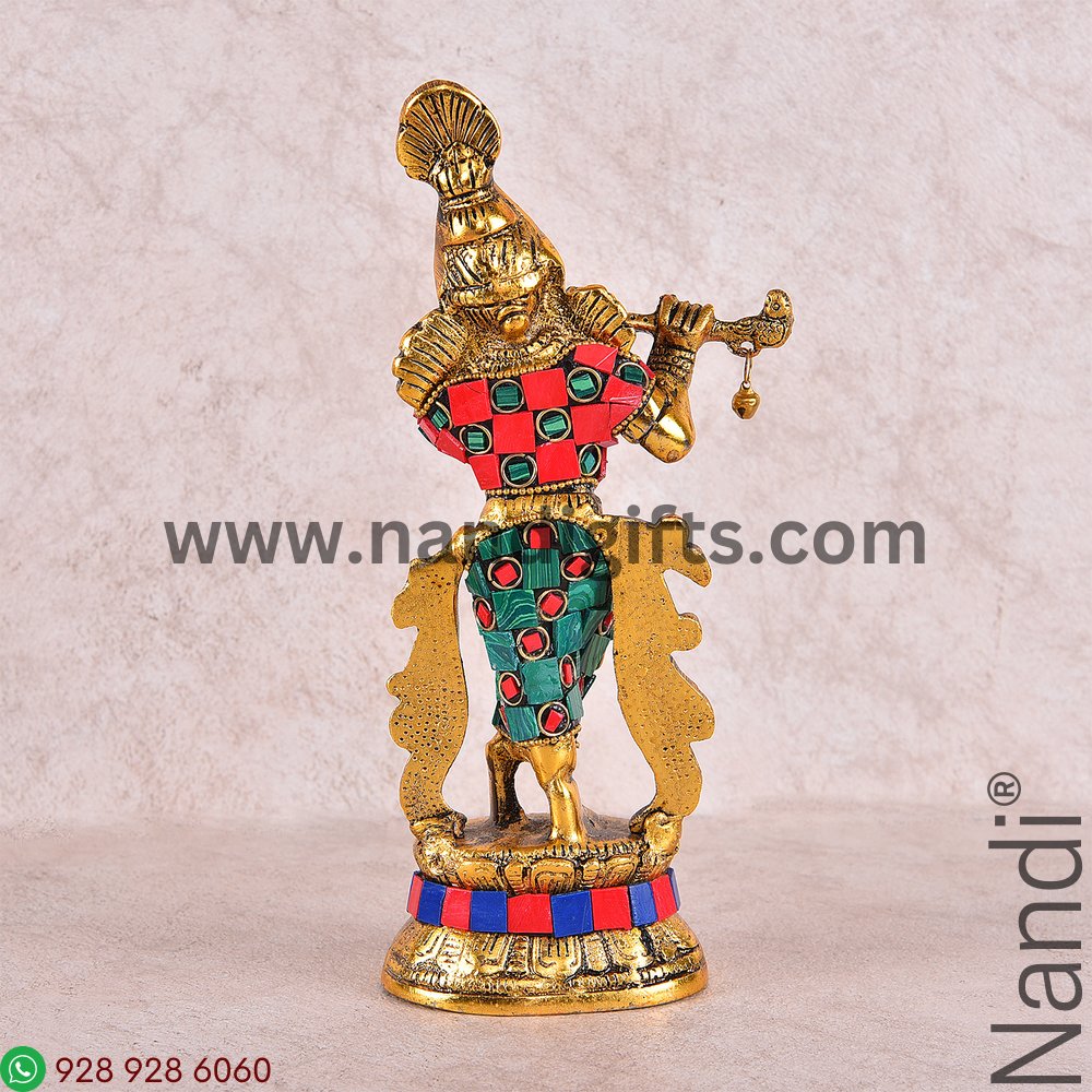 KRISHNA FLUTE STANDING STONE WORK