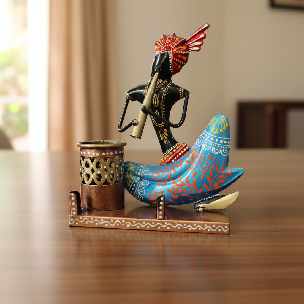 Rajasthani Langa Musican Pen Stand