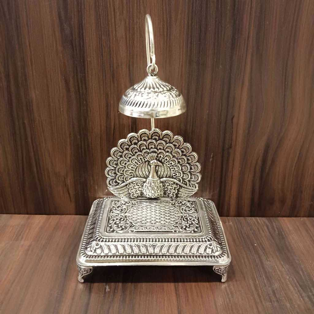 Antiq German Silver Singasan Square 5.5 Inch