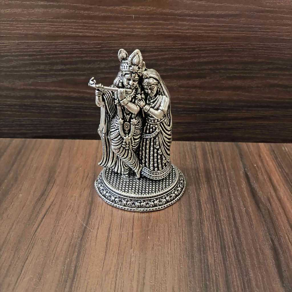 Antiq German Silver Radahkrishna 3Inch
