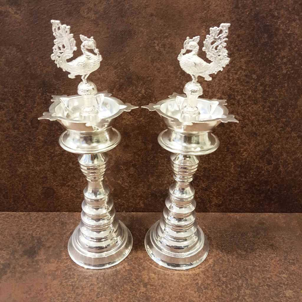 GS Fine Peacock Diya 12inch