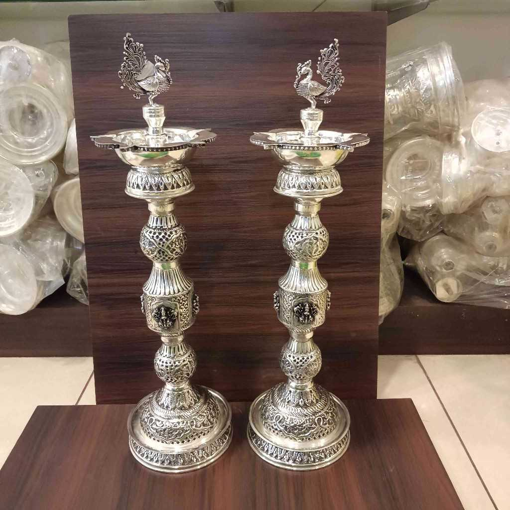 GS Antiq Ashtalakshmi Diya Pair 22 Inch