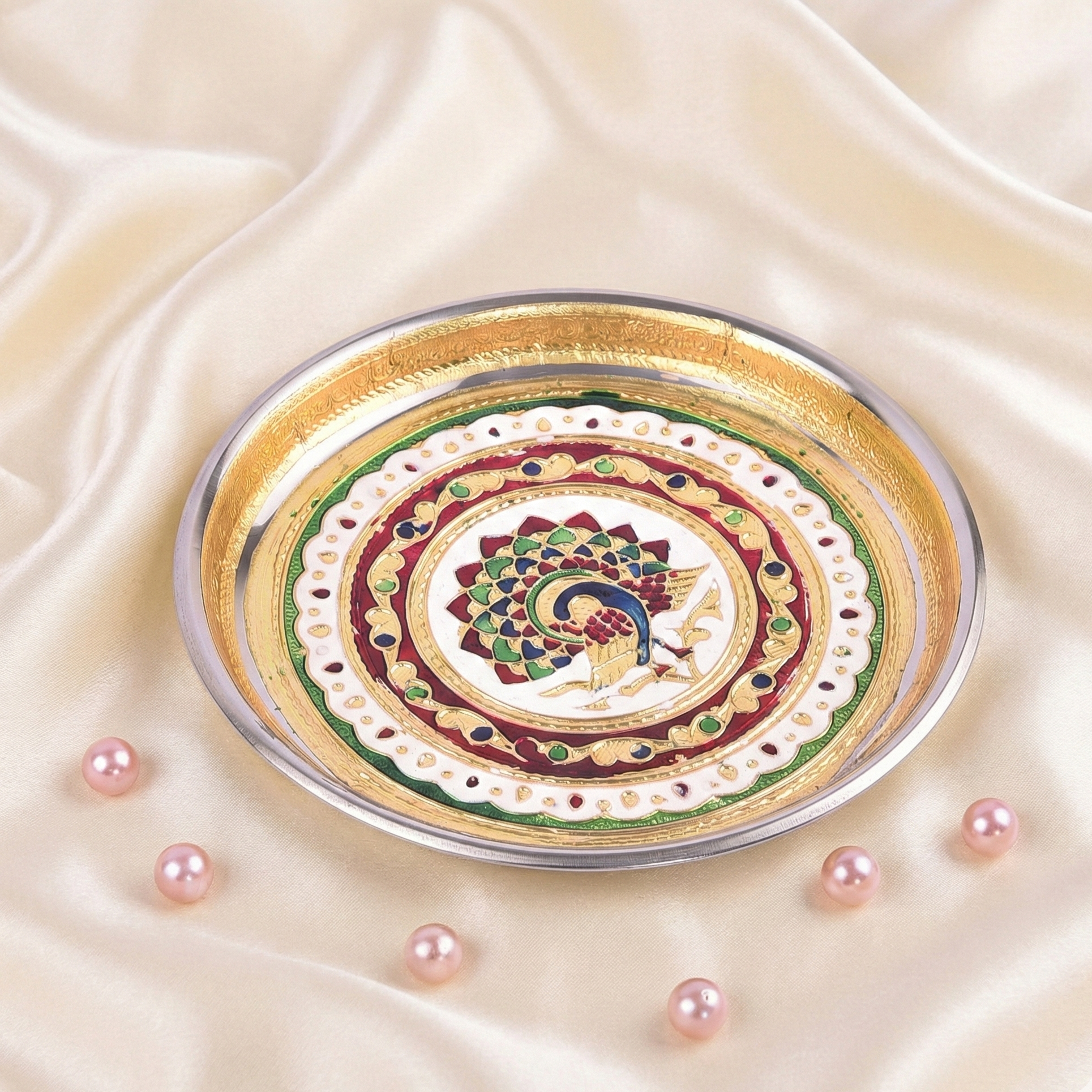 minakari pooja thali pooja decor