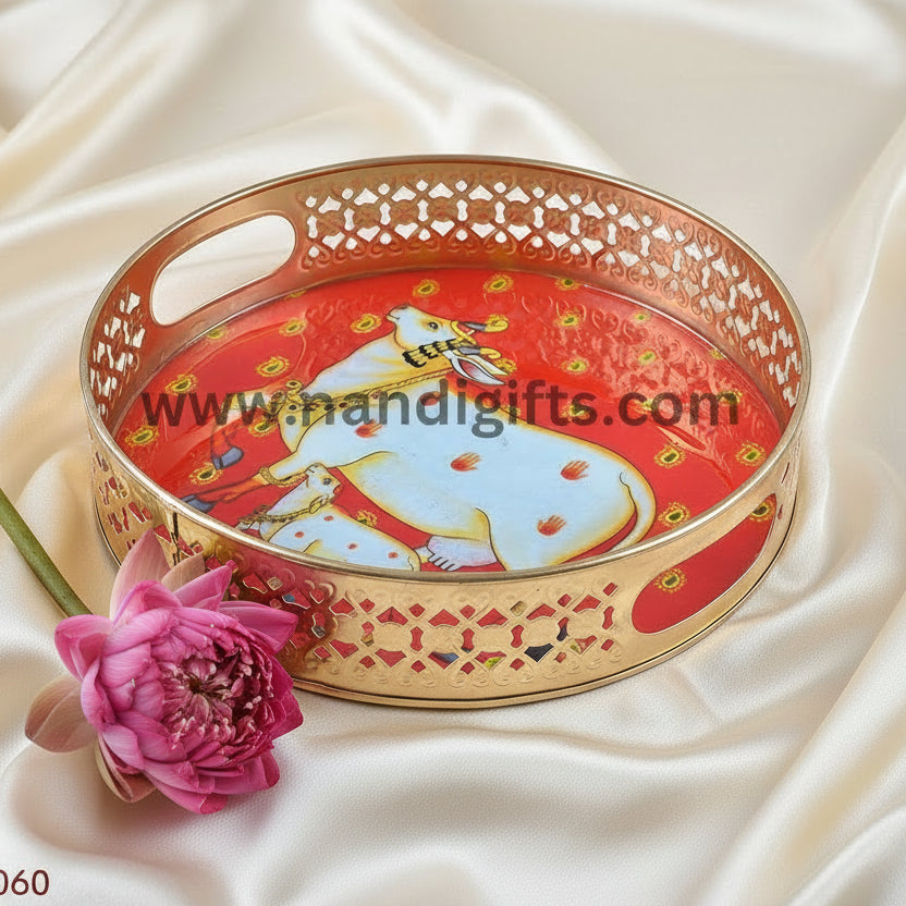 PICHWAI COW PLATE 8 INCH