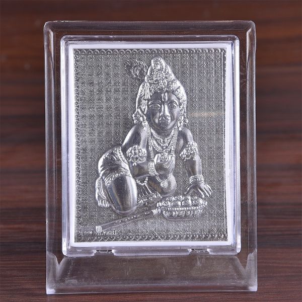 Acrylic Frame Laddu Krishna Medium